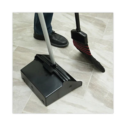 Boardwalk® Lobby Dust Pan, Plastic/Aluminum, Black/Silver, Each (BWK02600)