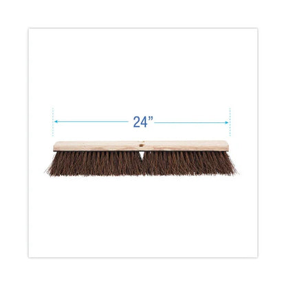 Boardwalk® Floor Brush Head, 3 1/4" Natural Palmyra Fiber, 24" (BWK20124)