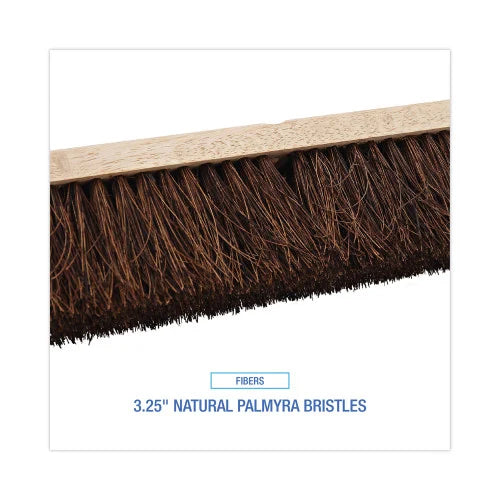 Boardwalk® Floor Brush Head, 3 1/4" Natural Palmyra Fiber, 24" (BWK20124)