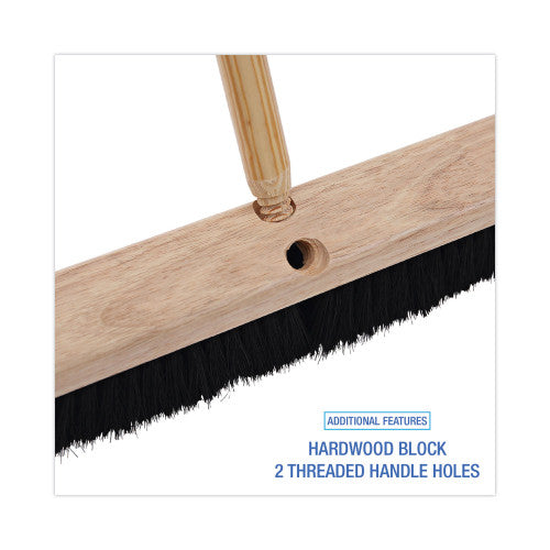 Boardwalk® Floor Brush Head, 2 1/2" Black Tampico Fiber, 18" (BWK20218)