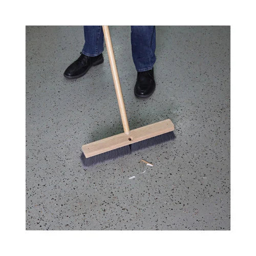 Boardwalk® Floor Brush Head, 3" Gray Flagged Plastic, 24" (BWK20424)