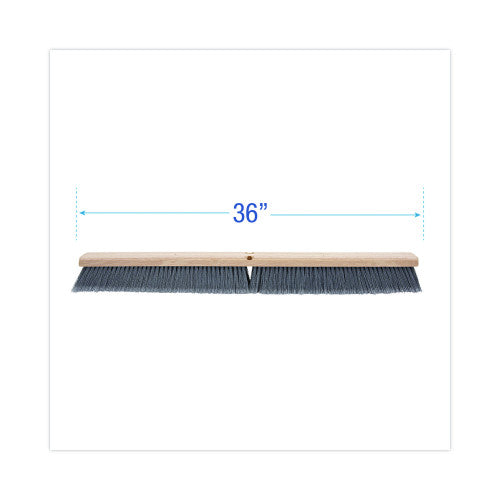 Boardwalk® Floor Brush Head, 3" Gray Flagged Plastic, 36" (BWK20436)