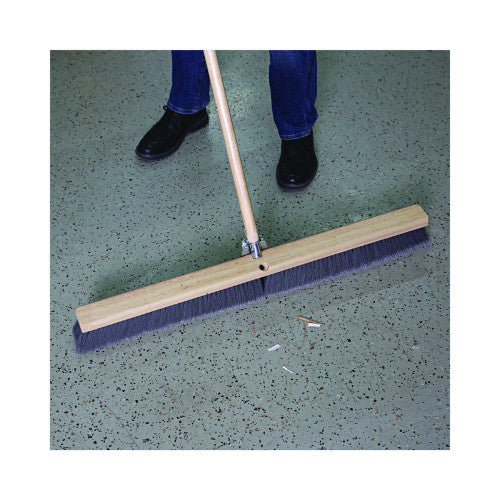 Boardwalk® Floor Brush Head, 3" Gray Flagged Plastic, 36" (BWK20436)