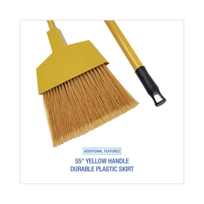 Boardwalk® Corn/Fiber Angled-Head Lobby Brooms, 42", 12 Brooms (BWKBRMAXIL)