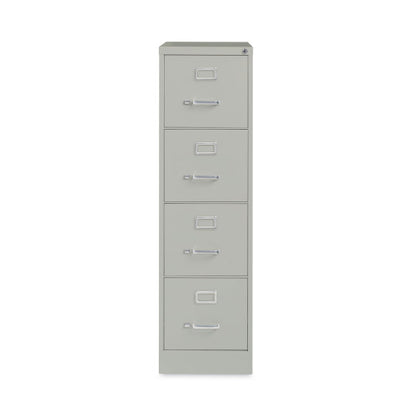 Alera Four-Drawer Economy Vertical File, Letter-Size File Drawers, 15" x 26.5" x 52", Light Gray (ALEHVF152652LG)