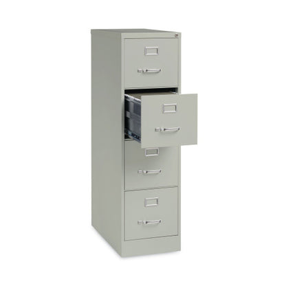 Alera Four-Drawer Economy Vertical File, Letter-Size File Drawers, 15" x 26.5" x 52", Light Gray (ALEHVF152652LG)