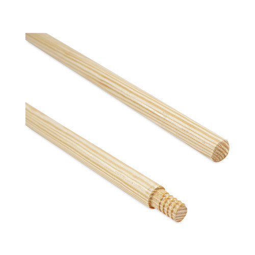 Boardwalk® Threaded End Wooden Broom Handle, 60" Length (BWK122)