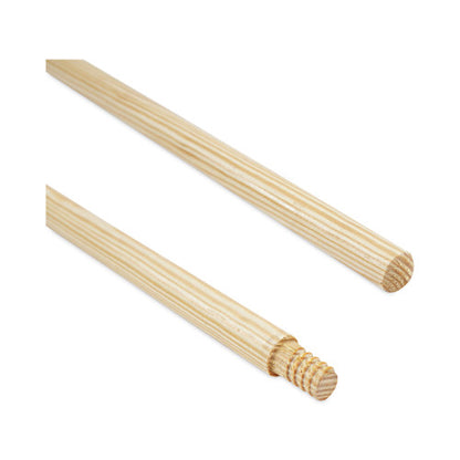Boardwalk® Threaded End Wooden Broom Handle, 60" Length (BWK122)