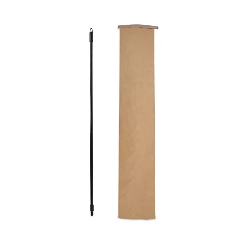 Boardwalk® Fiberglass Broom Handle, Nylon Plastic Threaded End, Black (BWK636)