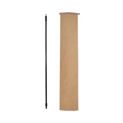 Boardwalk® Fiberglass Broom Handle, Nylon Plastic Threaded End, Black (BWK636)
