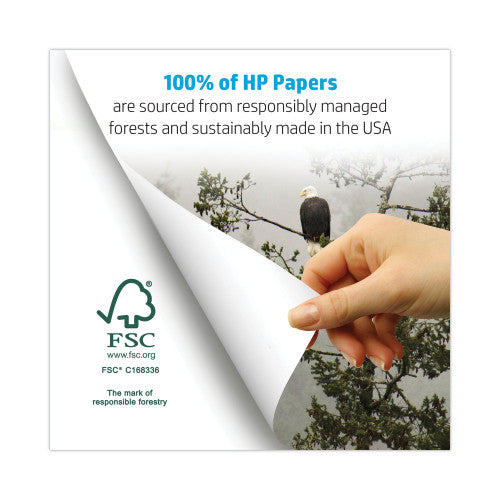 HP MultiPurpose20 Paper, 96 Bright, 20 lb Bond Weight, 8.5 x 11, White, 500 Sheets/Ream, 3 Reams/Carton (112530)