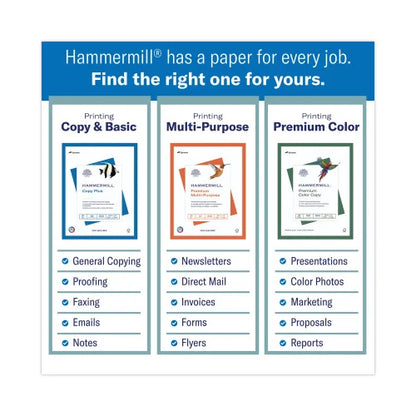 Hammermill Copy Plus Print Paper, 92 Bright, 20 lb Bond Weight, 11 x 17, White, 500/Ream (105023)