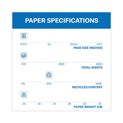 Hammermill Colors Print Paper, 20 lb Bond Weight, 8.5 x 11, Cream, 500/Ream (168030)