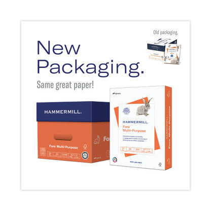 Hammermill Fore Multipurpose Print Paper, 96 Bright, 20 lb Bond Weight, 8.5 x 11, White, 500 Sheets/Ream, 10 Reams/Carton (103267)