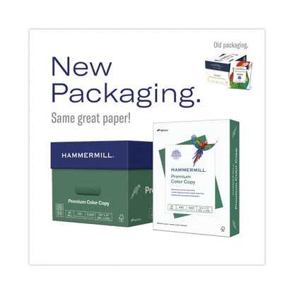 Hammermill Premium Color Copy Print Paper, 100 Bright, 28 lb Bond Weight, 8.5 x 11, Photo White, 500 Sheets/Ream, 5 Reams/Carton (102450)