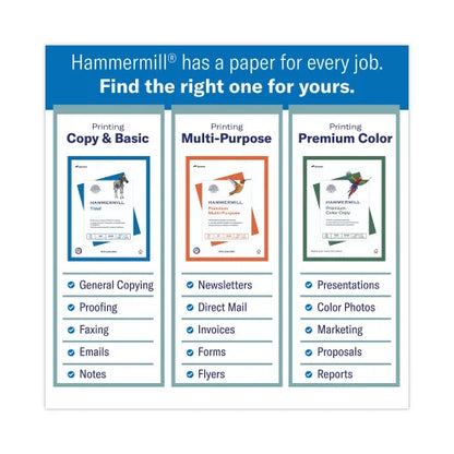 Hammermill Great White 30 Recycled Print Paper, 92 Bright, 20 lb Bond Weight, 8.5 x 11, White, 500 Sheets/Ream, 10 Reams/Carton (86700)