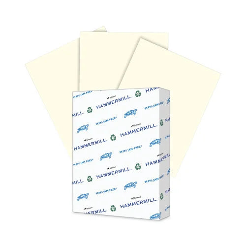 Hammermill Colors Print Paper, 20 lb Bond Weight, 8.5 x 11, Cream, 500/Ream (168030)