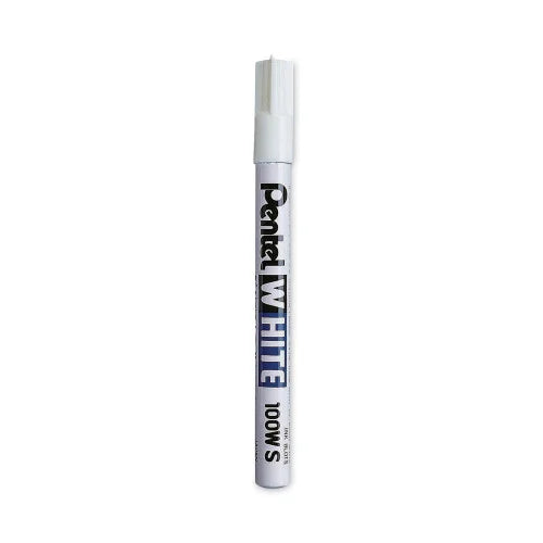 Pentel White Permanent Marker, Fine Bullet Tip, White (100WS)