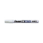Pentel White Permanent Marker, Fine Bullet Tip, White (100WS)
