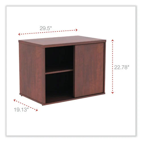 Alera Open Office Low Storage Cabinet Credenza, 29.5 x 19.13 x 22.78, Cherry (ALELS593020MC)