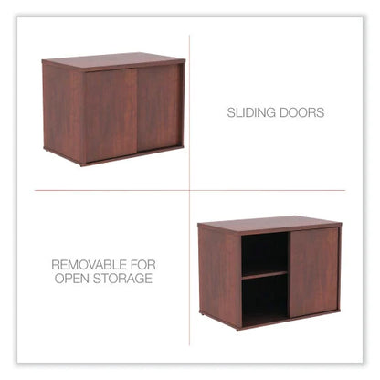 Alera Open Office Low Storage Cabinet Credenza, 29.5 x 19.13 x 22.78, Cherry (ALELS593020MC)