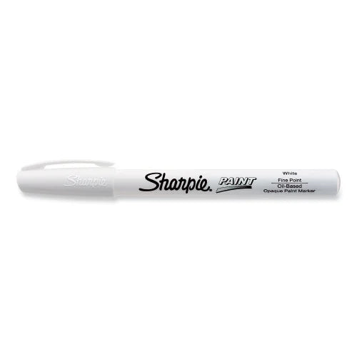 Sharpie Permanent Paint Marker, Fine Bullet Tip, White (35543)