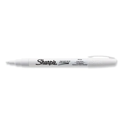 Sharpie Permanent Paint Marker, Fine Bullet Tip, White (35543)