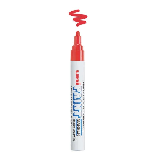 uni Paint Permanent Marker, Medium Bullet Tip, Red (63602)
