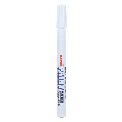 uni Paint Permanent Marker, Fine Bullet Tip, White (63713)