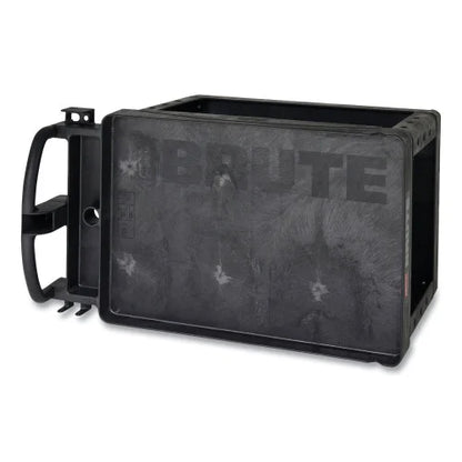 Rubbermaid Commercial BRUTE Heavy-Duty Utility Cart with Lipped Shelves, Plastic, 2 Shelves, 750 lb Capacity, 26" x 55" x 33.25", Black (4546BLA)